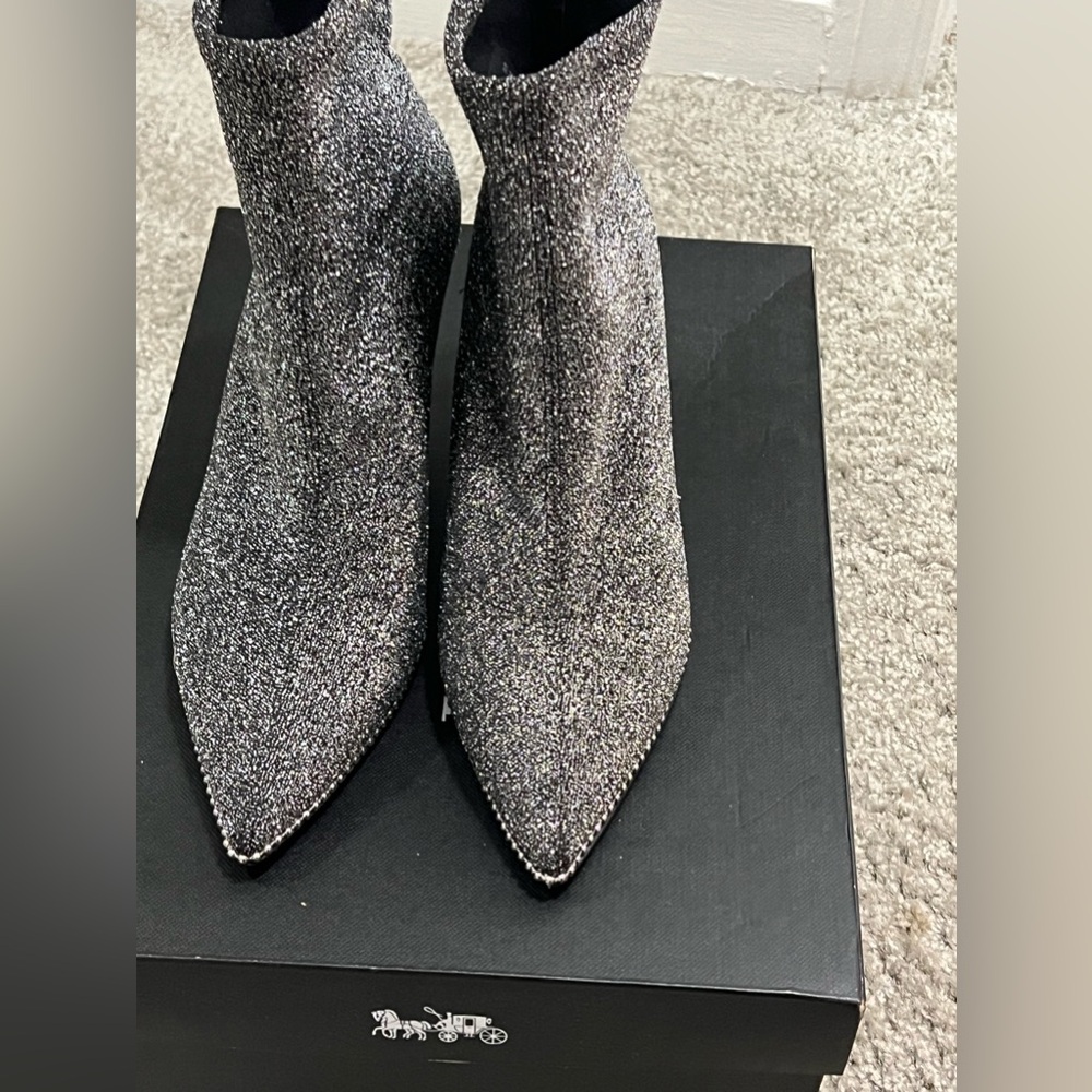 Coach ankle boots, worn three times. Great look for parties, or date night.